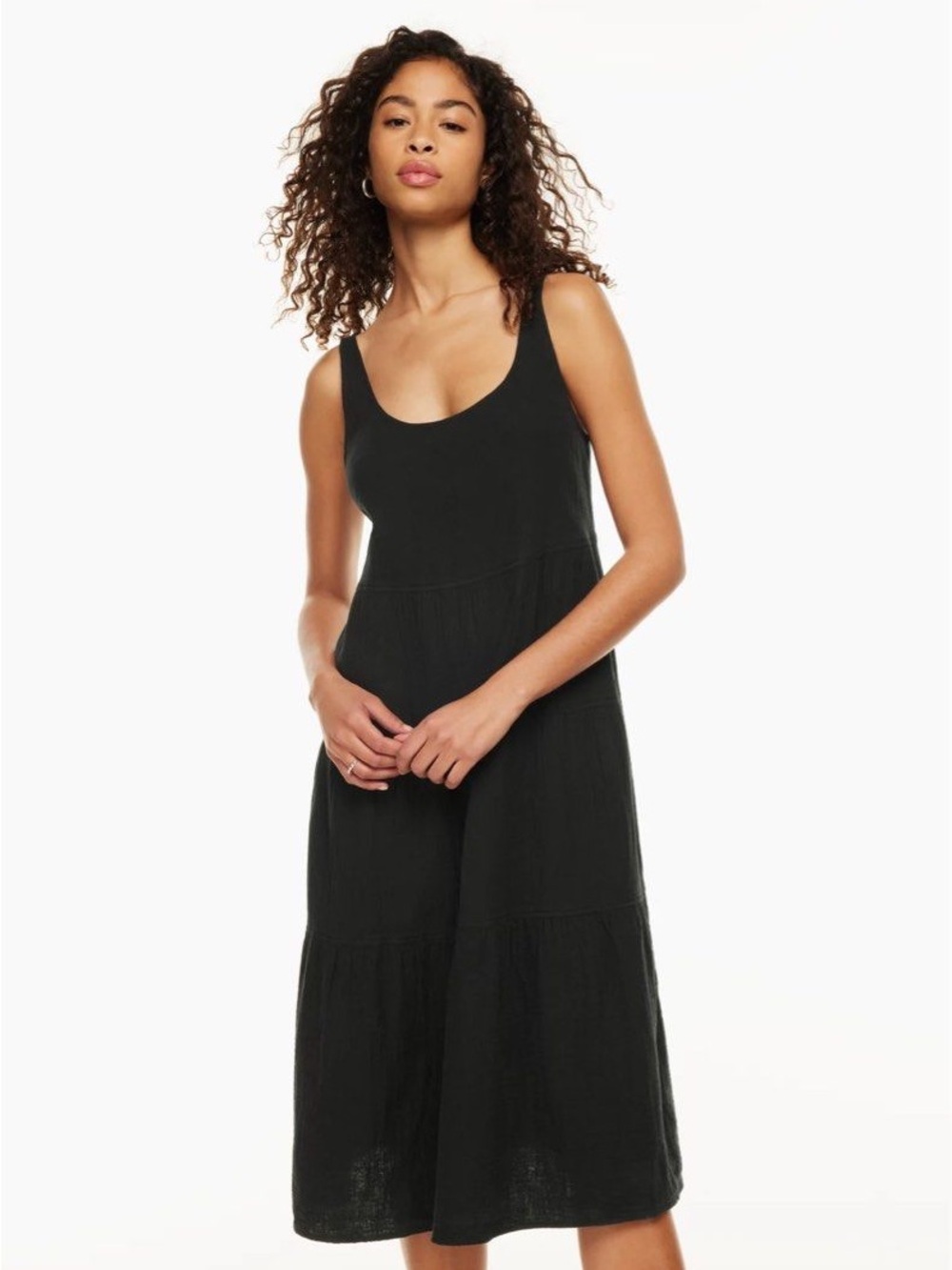 Wilfred Free Black Scoop Neck Dress
